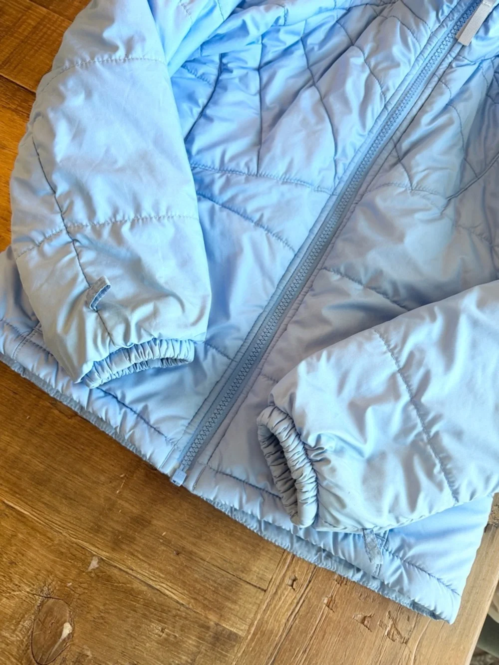 Columbia Sky Blue Quilted Lightweight Puffer Jacket. Kid’s Sz 7/8